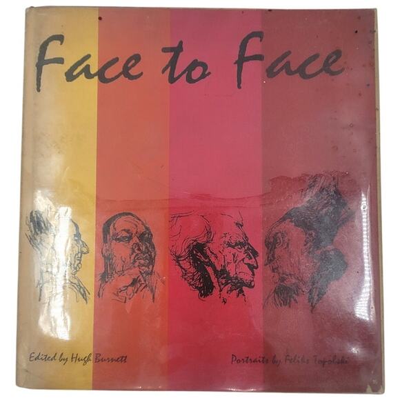 Face to Face Portraits by Feliks Topolski by Hugh Burnett '64 Hardcover Art Book - Picture 1 of 12